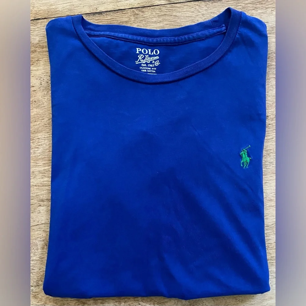 Polo by Ralph Lauren Men’s Size Large Royal Blue‎ 100% Cotton Short Sleeve Tee